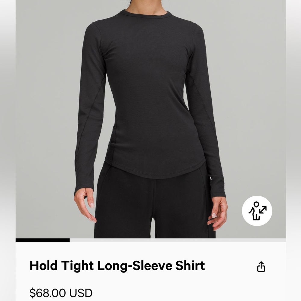 Lululemon Hold Tight Long Sleeve Shirt